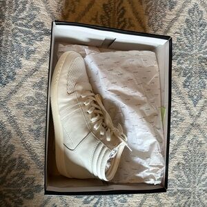 Dolce Vita White Leather Sneakers